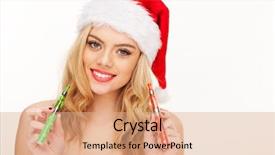  Presentation with cigarettes - Presentation theme featuring red and green e-cigarette background and a coral colored foreground