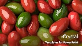  Presentation with green - Beautiful PPT theme featuring red-and-green-italan-bella backdrop and a tawny brown colored foreground