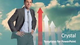  Presentation with red grey - Audience pleasing PPT layouts consisting of red and grey arrows pointing backdrop and a seafoam green colored foreground