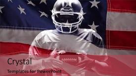  Presentation with american flag - Audience pleasing presentation theme consisting of red and white american flag backdrop and a red colored foreground