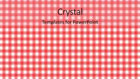  Presentation with pattern - Presentation design featuring red and white checkered pattern background background and a coral colored foreground