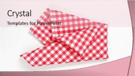  Presentation with checkered tablecloth - PPT layouts having red and white checkered tablecloth background and a lemonade colored foreground