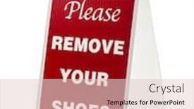  Presentation with saying - Amazing presentation design having saying please remove your shoes backdrop and a lemonade colored foreground