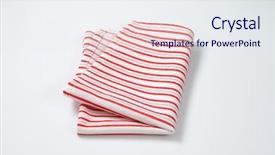  Presentation with red white blue patriotic - Colorful slide set enhanced with red and white striped dishtowel backdrop and a sky blue colored foreground