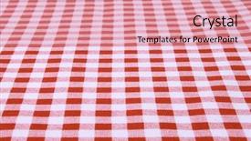  Presentation with tablecloth - Colorful theme enhanced with red and white tablecloth backdrop and a coral colored foreground