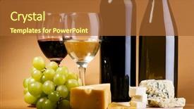  Presentation with red wine cheese - Audience pleasing theme consisting of different sorts of cheese backdrop and a red colored foreground