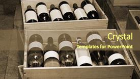  Presentation with bottles - PPT layouts with red and white wine background and a  colored foreground