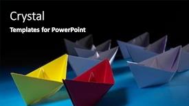  Presentation with yellow paper - Theme with red-and-yellow-leader-paper background and a black colored foreground