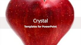  Presentation with heart disease and heartbeat symbol - Colorful slides enhanced with red apple heart - symbol backdrop and a crimson colored foreground
