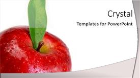  Presentation with fresh water splash green apple isolated white - Amazing PPT theme having mistic fog in the mountains backdrop and a gray colored foreground