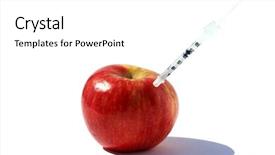  Presentation with free nature - Slides featuring nature free download - red apple with a medical background and a white colored foreground