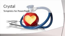  Presentation with heart failure - Slide set having red apple with heart-shaped background and a white colored foreground