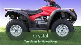  Presentation with atv - PPT theme consisting of red-atv background and a tawny brown colored foreground