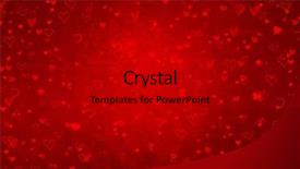  Presentation with valentines day - PPT theme with red background for valentines day background and a black colored foreground