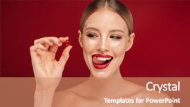 Presentation with vitamin and minerals - Presentation having red background holding vitamin pill background and a coral colored foreground