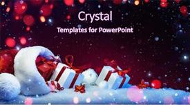  Presentation with kittens christmas holiday red christmas - Colorful slide set enhanced with red background with colored light backdrop and a wine colored foreground