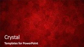  Presentation with anatomy depiction of a human red heart and ecg - Presentation theme consisting of red background with hearts background and a wine colored foreground