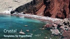  Presentation with south beach - Beautiful presentation featuring red-beach-a-popular-bathing backdrop and a ocean colored foreground