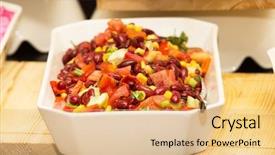  Presentation with haccp food safety - Cool new slide set with red beans - tray of assorted food backdrop and a  colored foreground