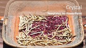  Presentation with philippines - Audience pleasing presentation theme consisting of red beans in a bovl dry in the sun philippines backdrop and a coral colored foreground