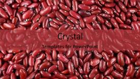  Presentation with red and white - Colorful PPT theme enhanced with red beans on white background backdrop and a  colored foreground