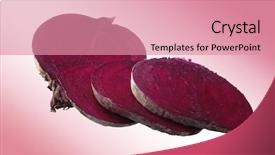  Presentation with abstract and red - Slide set enhanced with red beats on abstract reddish background and a coral colored foreground