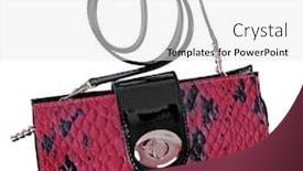  Presentation with beautician - Beautiful slide deck featuring red beautician backdrop and a white colored foreground