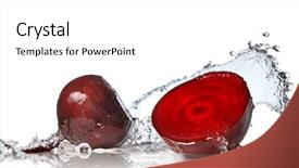  Presentation with water splash - Colorful PPT layouts enhanced with water splash isolated on white backdrop and a white colored foreground