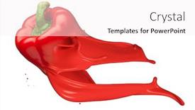  Presentation with ink - Presentation featuring red-bell-pepper-and-ink background and a white colored foreground