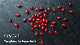  Presentation with dogwood - Slide deck consisting of red berries ripe dogwood background and a tawny brown colored foreground