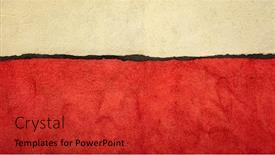  Presentation with abstract red - Slide set with red-black-and-beige-abstract background and a red colored foreground