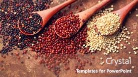  Presentation with quinoa - Presentation theme having red-black-and-white-quinoa background and a red colored foreground
