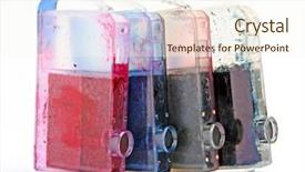  Presentation with metal whistle used by police - PPT theme featuring red black generic - used cartridge background and a  colored foreground