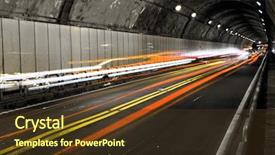  Presentation with black light - PPT layouts featuring red black white abstract - cityscape of tunnel with color background and a tawny brown colored foreground