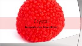  Presentation with blackberry - Cool new slides with red-blackberry-jelly-isolated backdrop and a red colored foreground