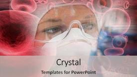  Presentation with red blood cells - Slide set consisting of red blood cells in human background and a lemonade colored foreground