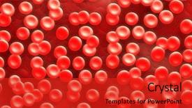  Presentation with blood cell - Slide set featuring red blood cells background and a red colored foreground