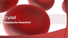  Presentation with red blood cells - Slides having red blood cells background and a crimson colored foreground