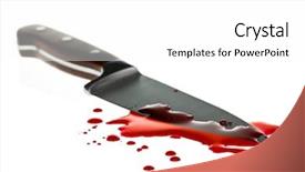  Presentation with blood spatter - Colorful slides enhanced with red blood splatter with kitchen backdrop and a white colored foreground