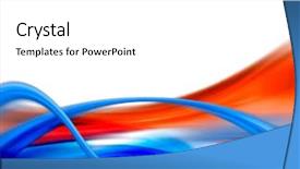  Presentation with abstract red - PPT theme having red blue abstract composition background and a white colored foreground