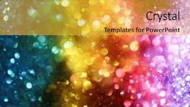  Presentation with rainbow - Presentation theme consisting of factory free - beautiful young white color feather background and a tawny brown colored foreground