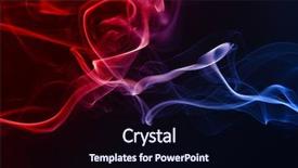  Presentation with smoke - Theme with red blue lighting - smoke on the black background background and a wine colored foreground