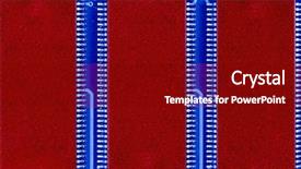  Presentation with memory computer - Colorful PPT theme enhanced with red blue memory chip backdrop and a crimson colored foreground