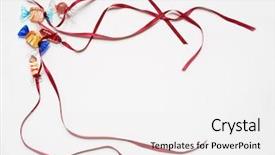  Presentation with invitation - Colorful PPT theme enhanced with red blue turquoise yellow - glass candy ribbon invitation backdrop and a white colored foreground