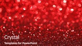  Presentation with glitter - Presentation enhanced with red bokeh holiday textured glitter background and a tawny brown colored foreground
