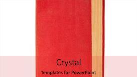  Presentation with red black and white - Slides having red book isolated on white background and a red colored foreground