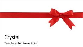  Presentation with currant black white and red - Colorful presentation enhanced with red bow isolated on white backdrop and a white colored foreground