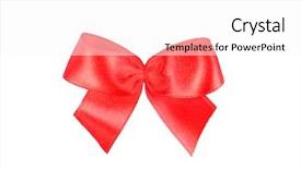  Presentation with lines red and white - Theme consisting of red bow isolated on white background and a white colored foreground