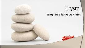  Presentation with red bow - Beautiful slides featuring red bow on grey background backdrop and a white colored foreground