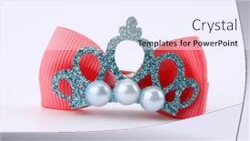  Presentation with red bow - Slides consisting of red-bow-tie-and-shiny background and a sky blue colored foreground